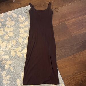 Abercrombie & Fitch Dark Brown Midi Dress